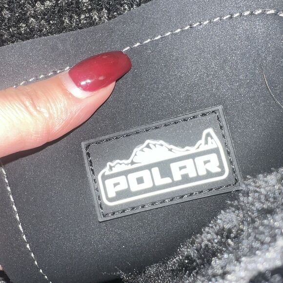 Polar Snow Boots Women's Size 9 Black Quilted Fur Lined Lace Up Winter Insulated - Picture 6 of 10